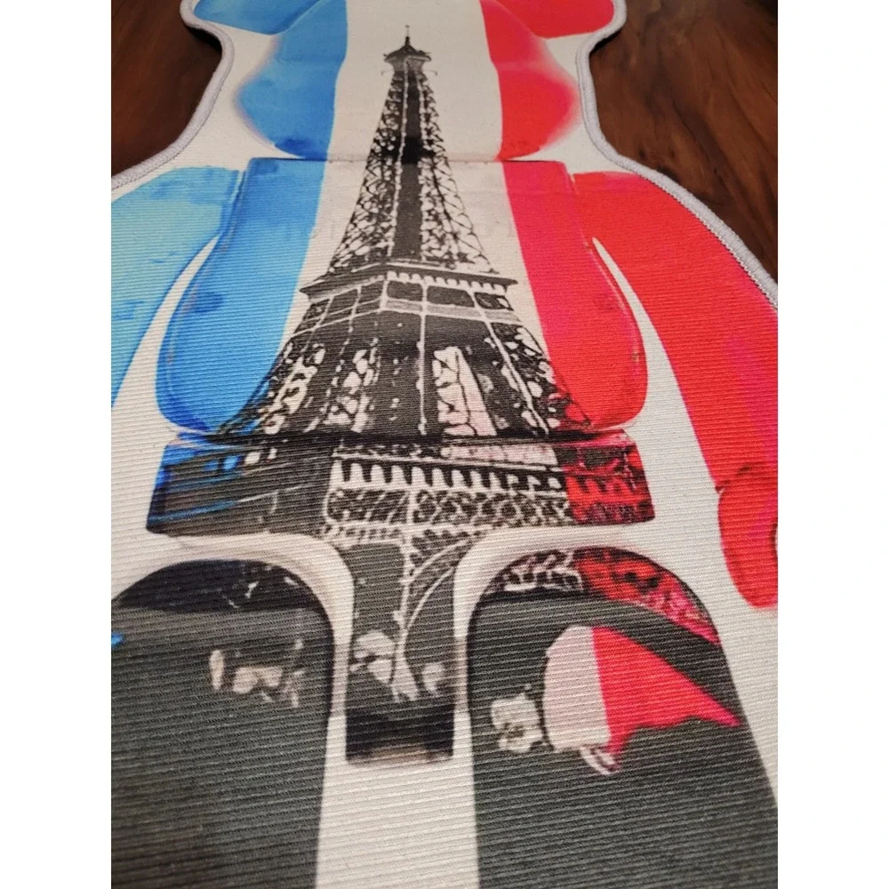 Paris Eiffel Tower Bearbrick Style Graphic Novelty Accent Rug 31